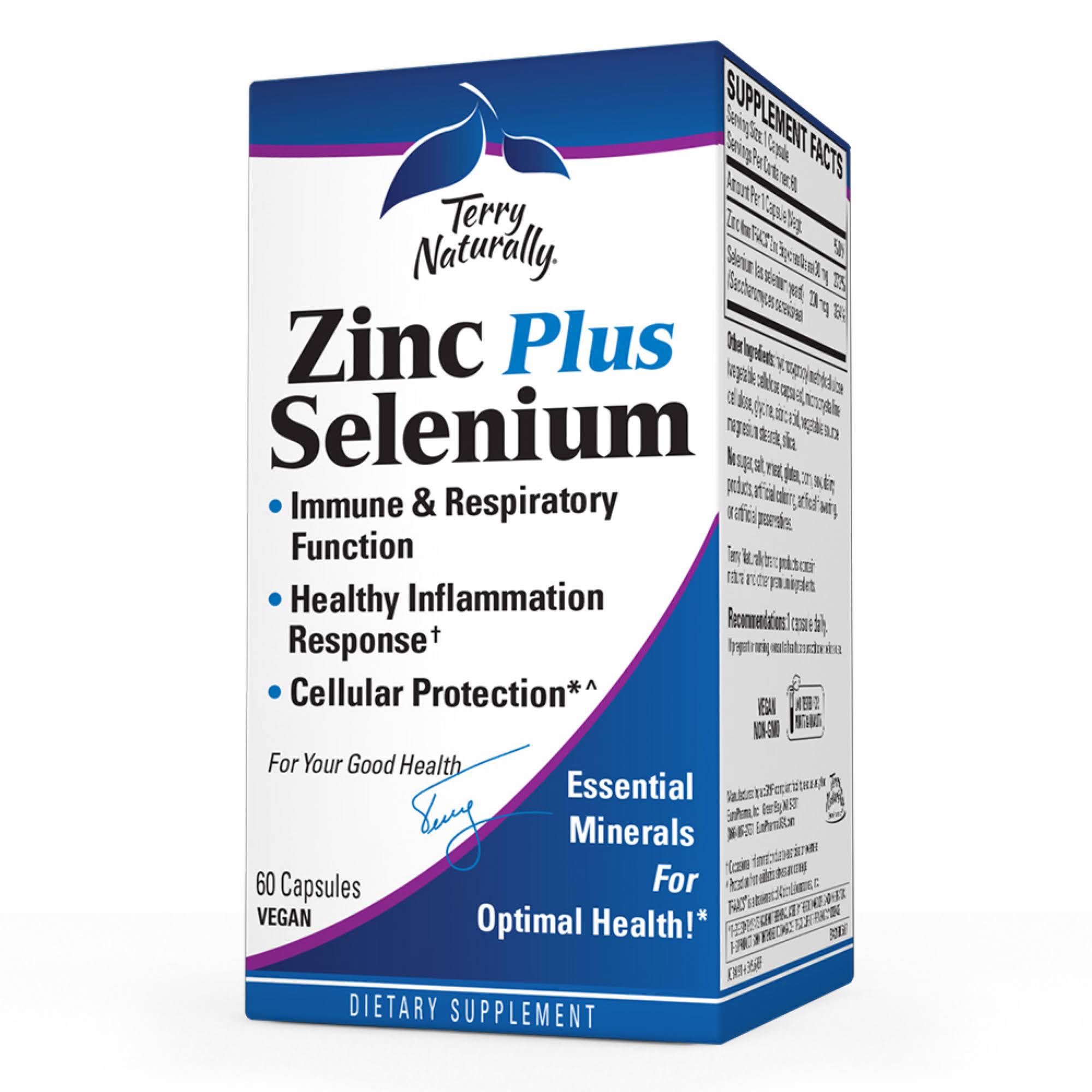 Terry Naturally Zinc Plus Selenium - 60 Capsules
