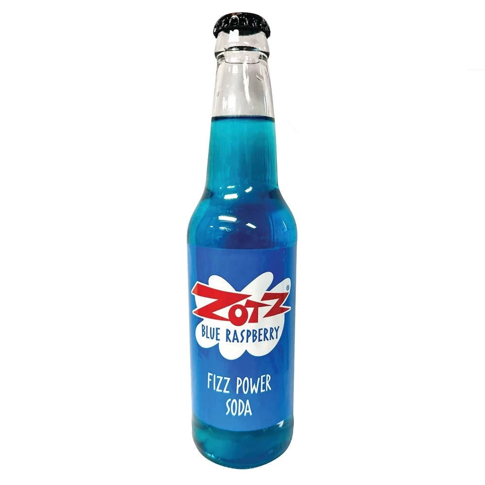 Zotz Blue Raspberry Fizz Power Soda - Soda Pop Bros Soda