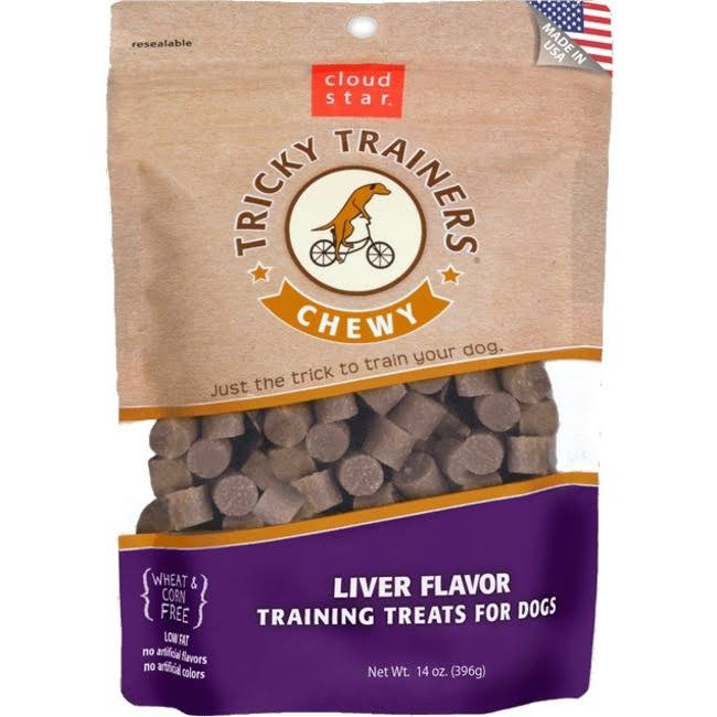 Cloud Star Tricky Trainers Chewy - Soft Low Calorie Liver Flavor Dog Training Treats 5 oz