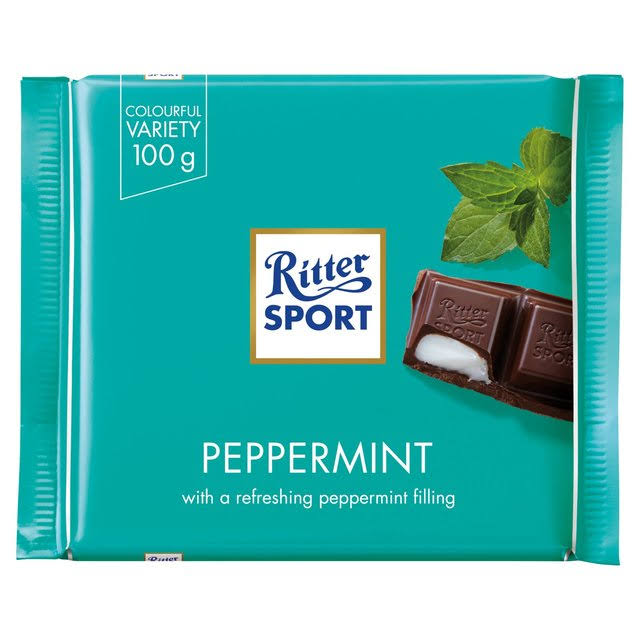 Ritter Sport Dark Chocolate with Peppermint Bar