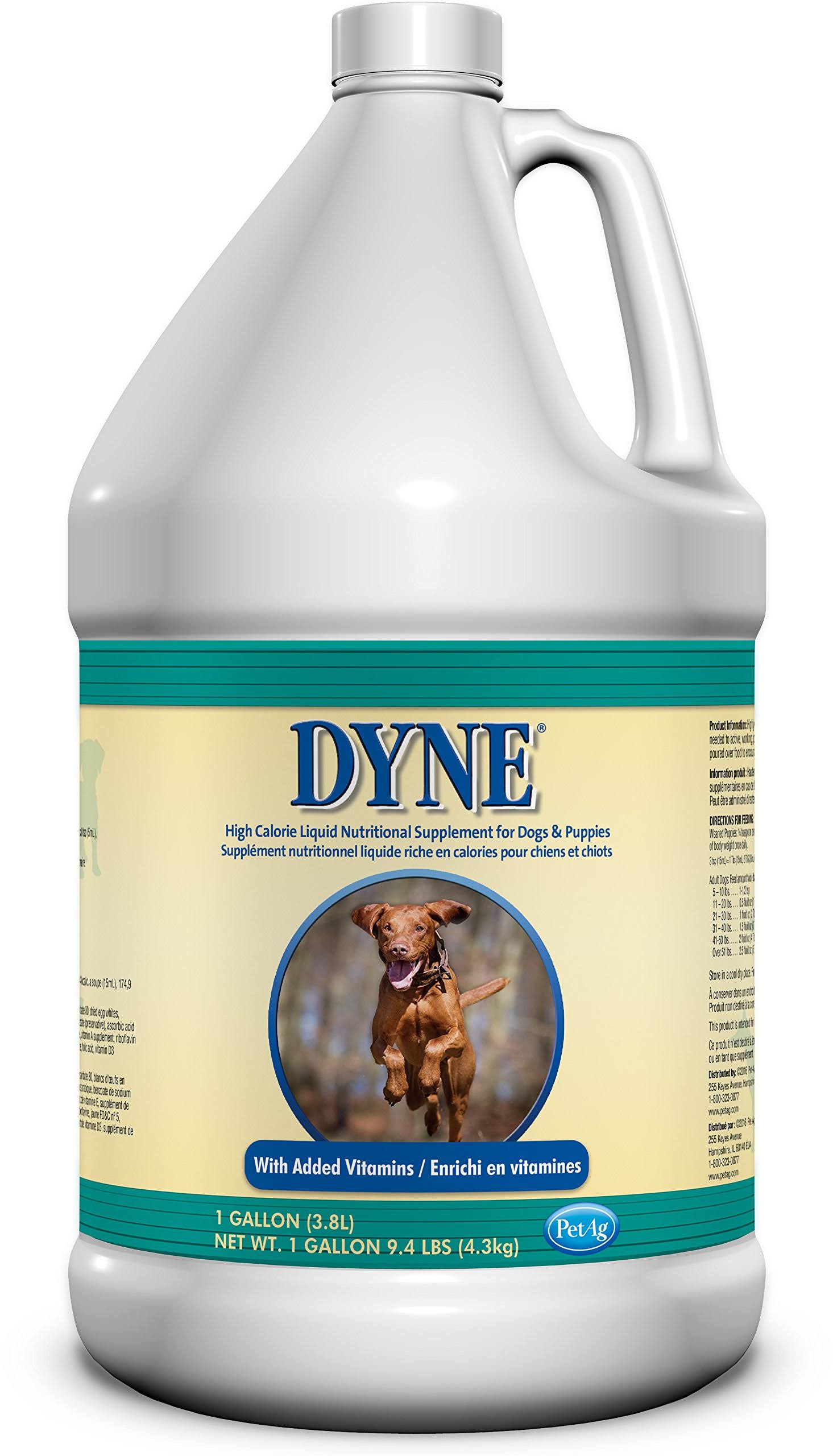 Dyne High Calorie Liquid Dogs Nutrirional Supplement - 1gal