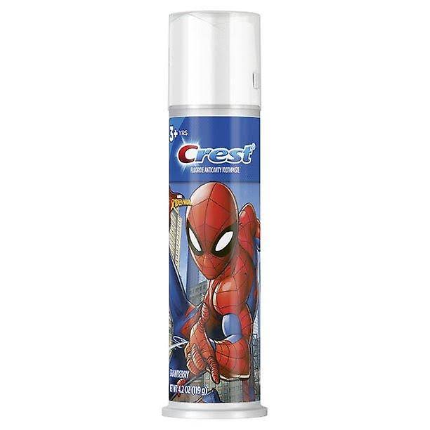 Crest kids marvel's spiderman toothpaste pump, strawberry, 4.2 oz