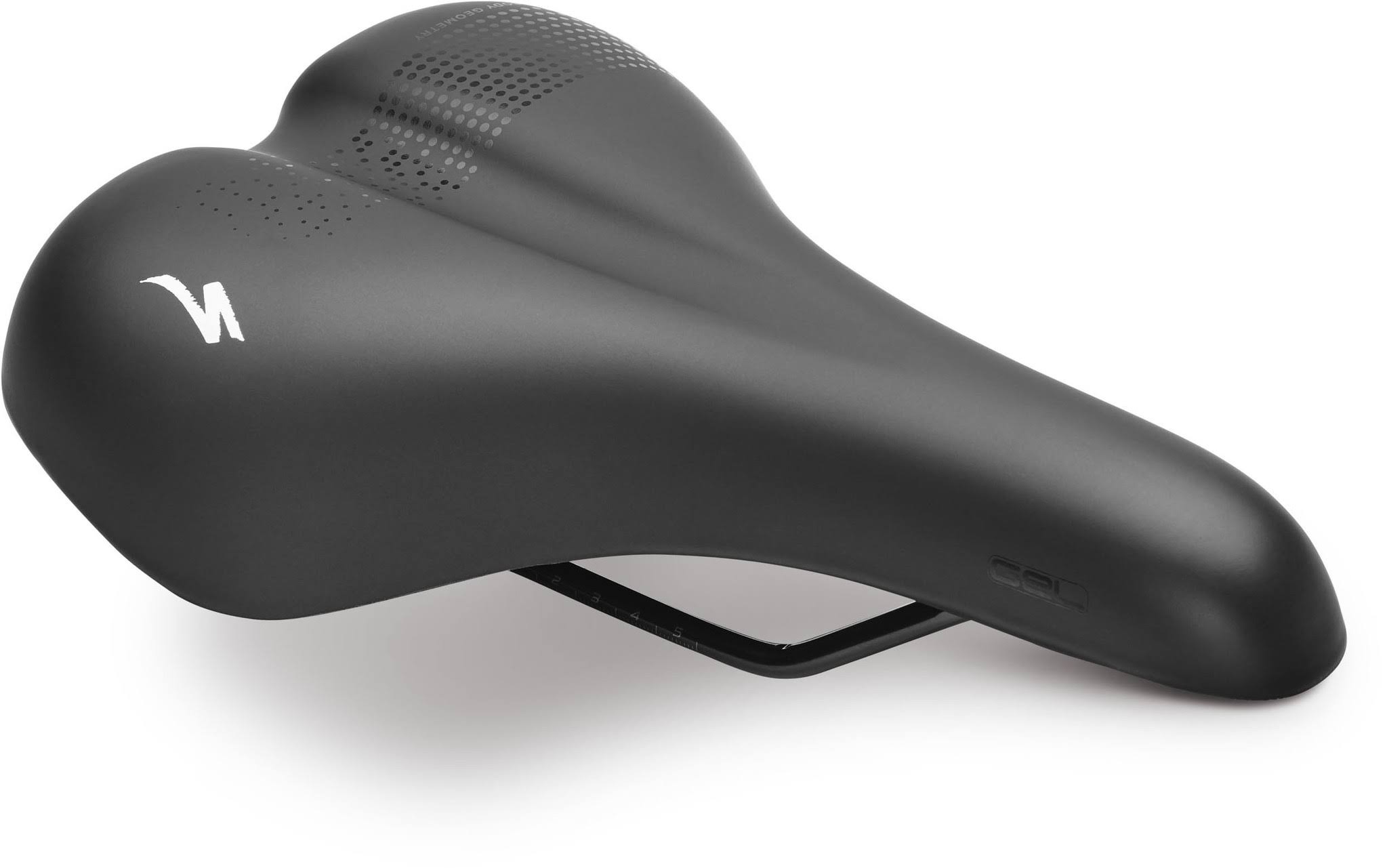 Specialized Body Geometry Comfort Gel Bicycle Saddle in Black, Size 180mm
