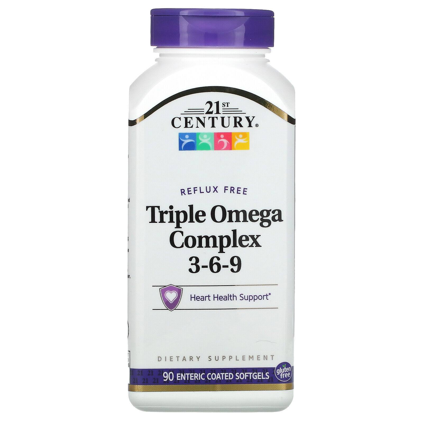 21st Century Omega 3-6-9 Complex Supplement - 90 Softgels