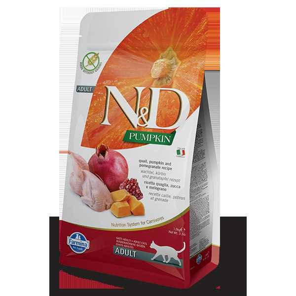 N & D Adult Cat Food - Quail, Pumpkin and Pomegranate, 1.5kg