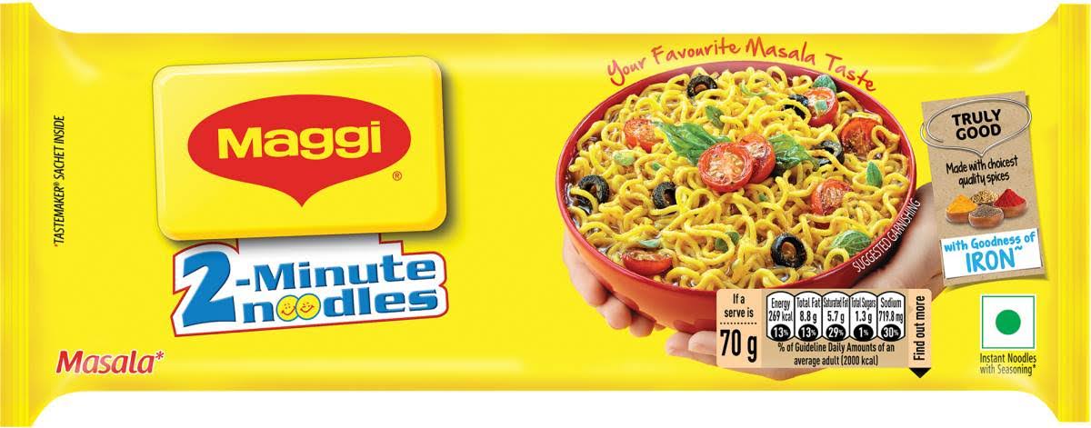 Maggi Noodles 2 Minute Noodles Masala Noodles 420g (Pack of 2)