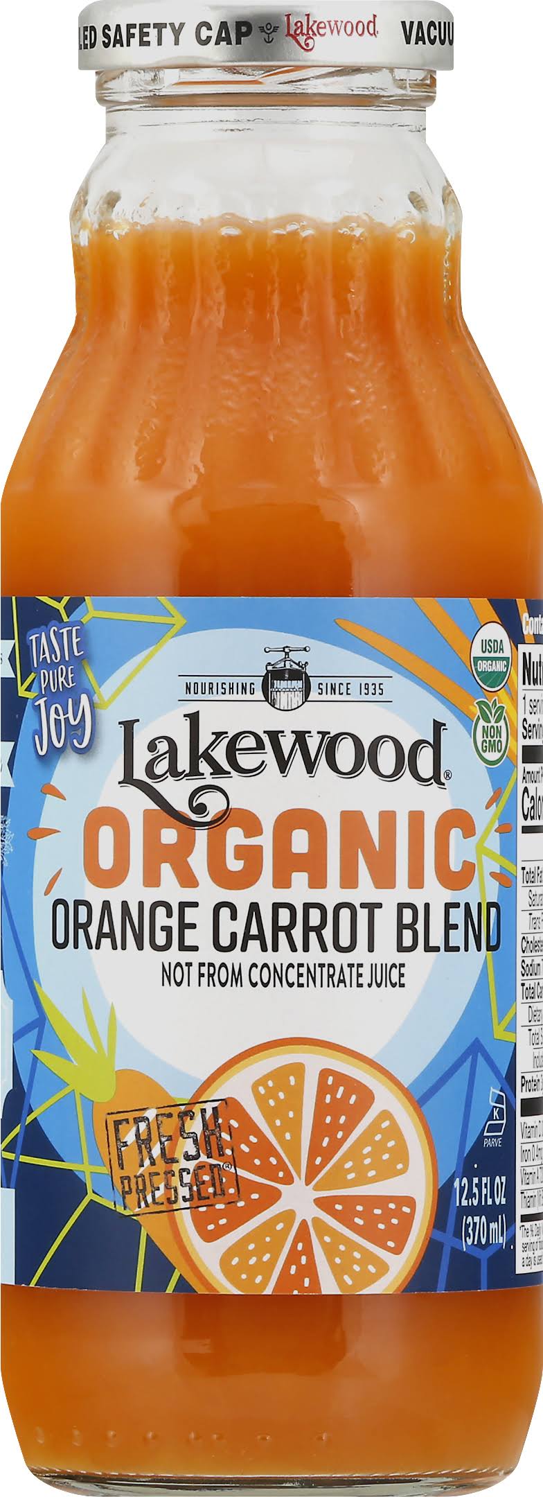 Lakewood Organic Orange Carrot Juice - 12.5oz