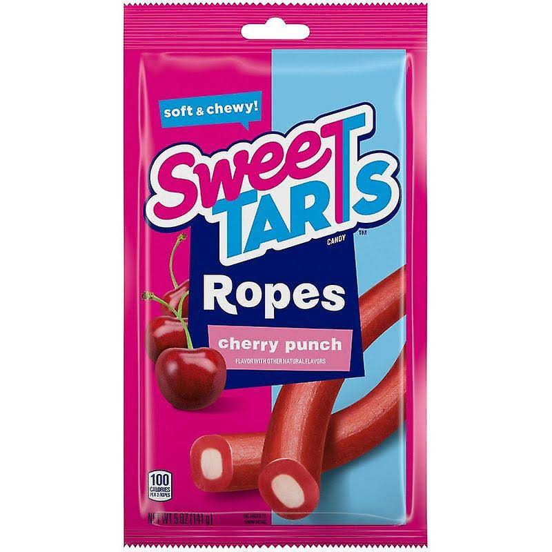 Sweetarts Soft and Chewy Ropes Candy - Cherry Punch, 5oz