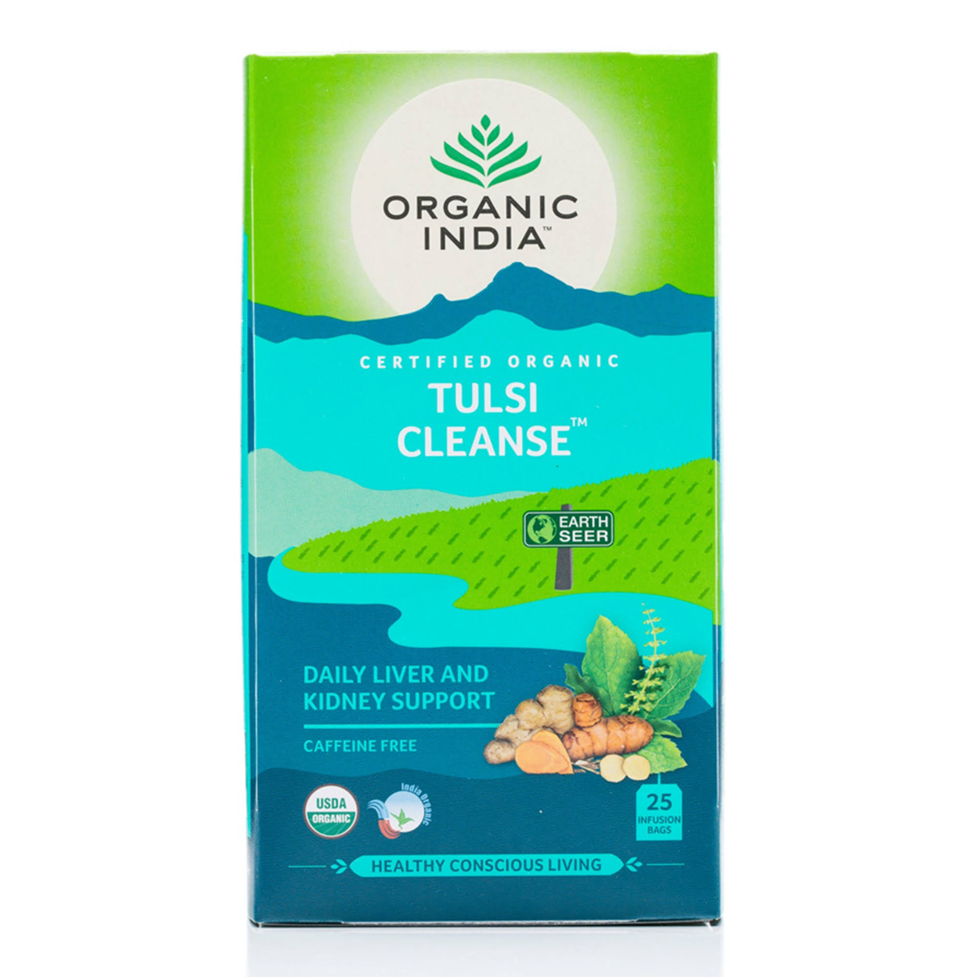 Organic India Tulsi Cleanse Herbal Tea - 18 Tea Bags