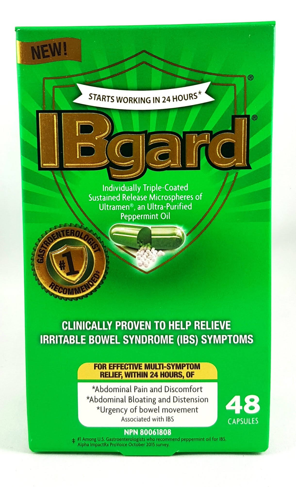 IBgard Irritable Bowel Syndrome Capsules - 48ct
