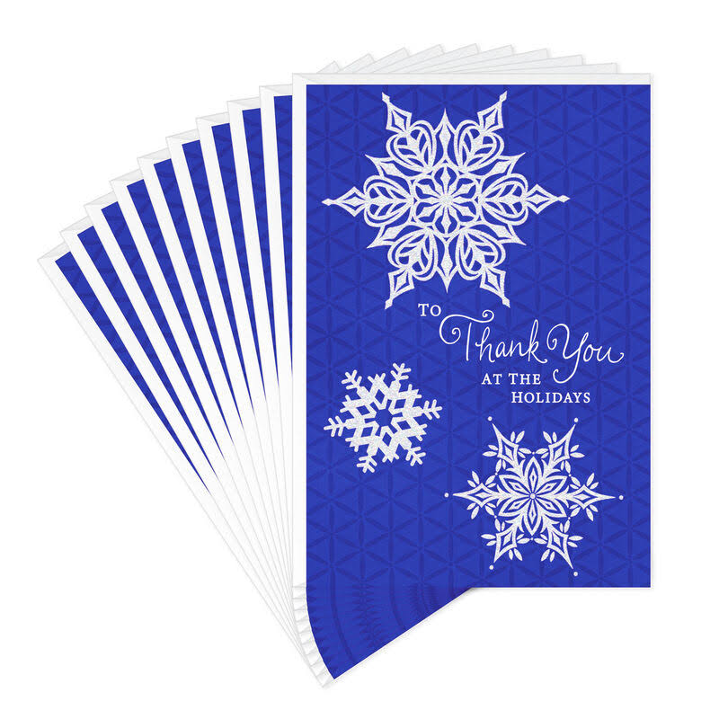 Thank You at The Holidays Christmas Cards, Pack of 10