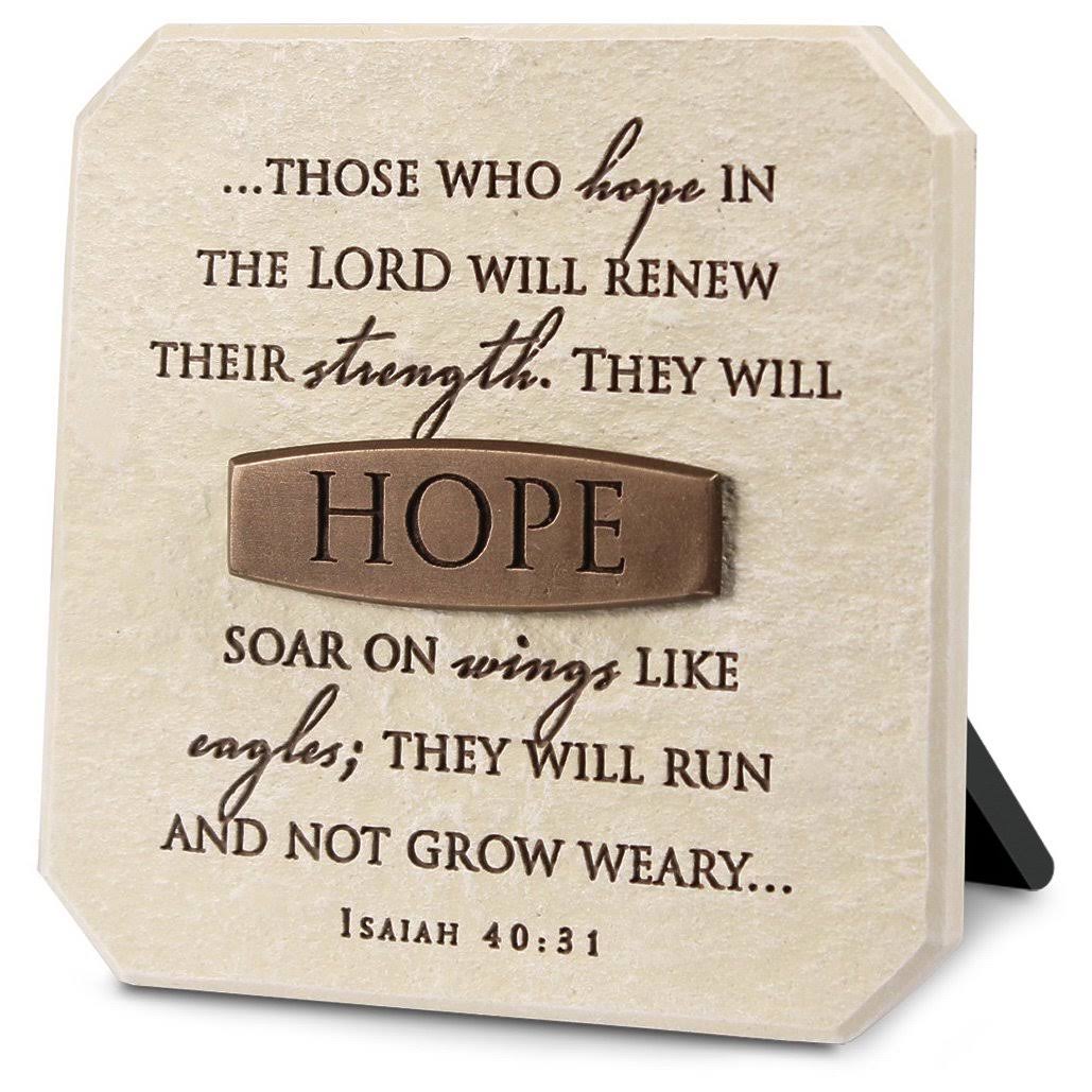 Lighthouse Christian Products Plaque-Hope (#11633)