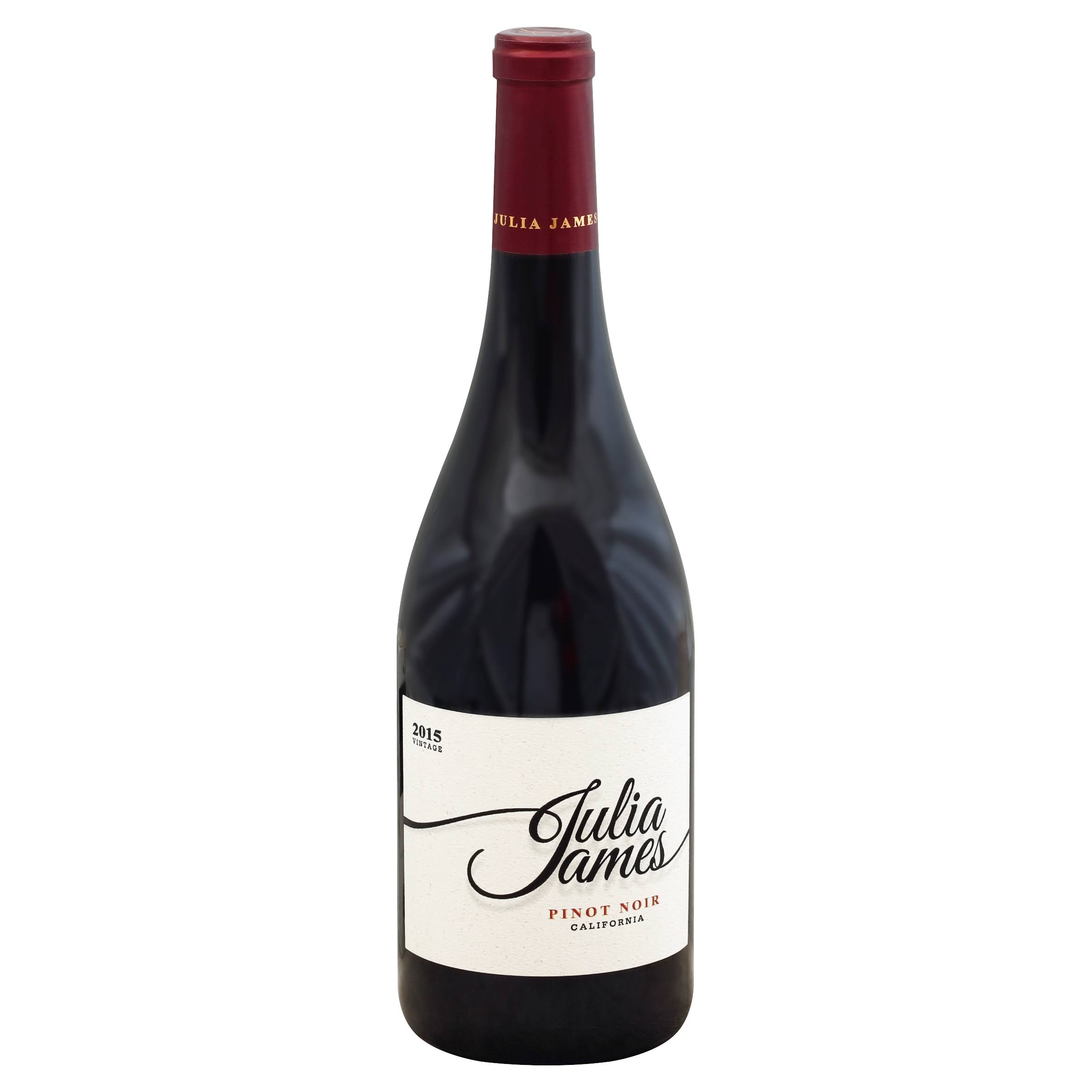 Julia James Pinot Noir, California (Vintage Varies) - 750 ml bottle
