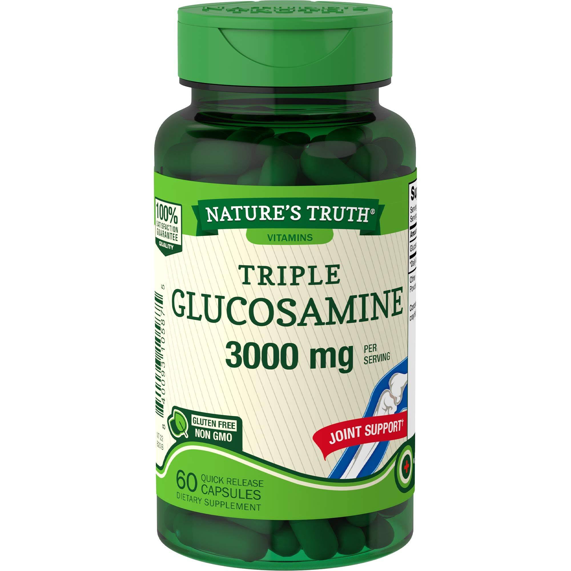 Nature's Truth Triple Glucosamine Dietary Supplement - 3000mg, 60ct
