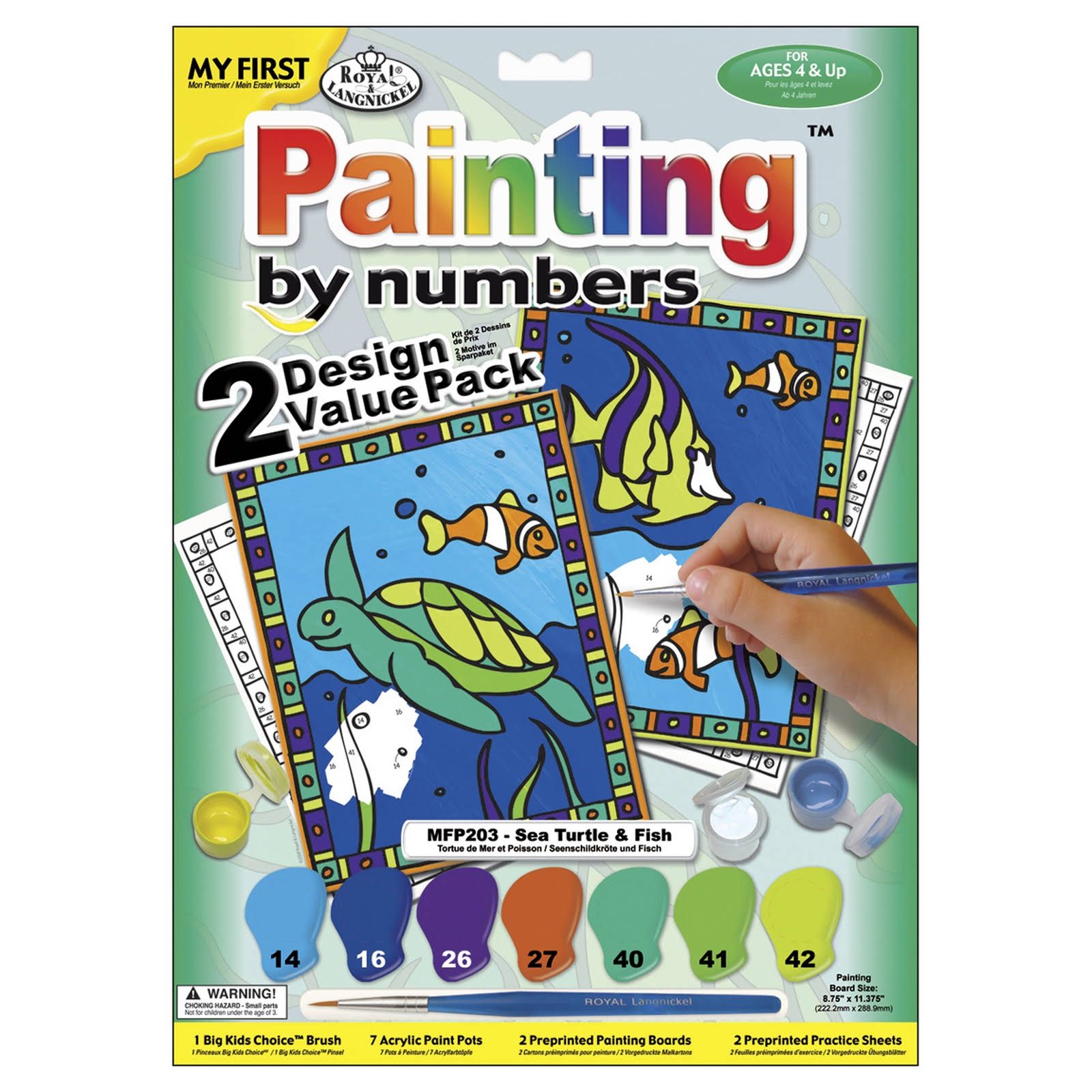 Royal Brush My First Paint By Number Kit Pack - 2pk