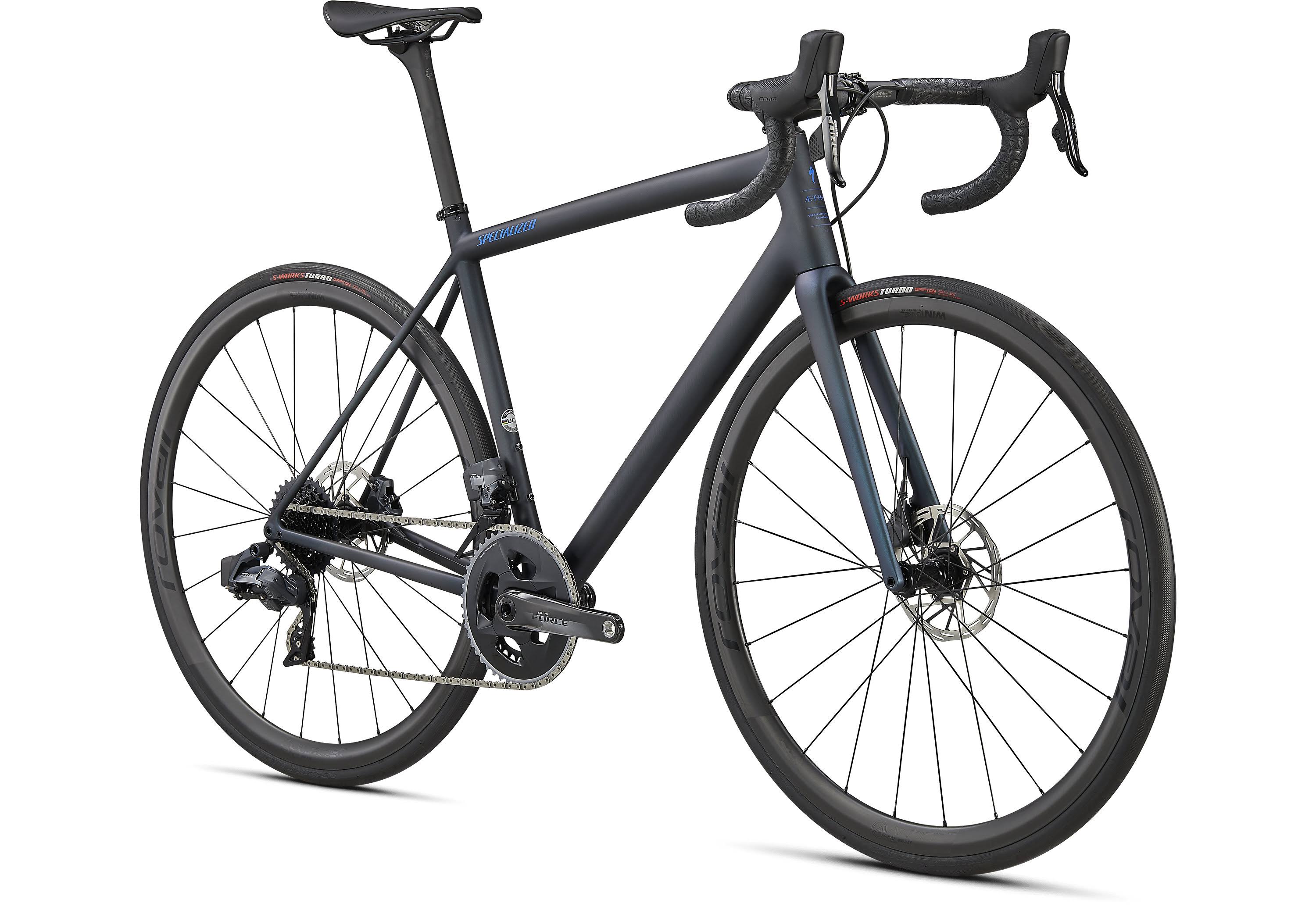 Specialized Aethos Pro SRAM eTap Road Bike 2021 Blue/Carbon/Cobalt