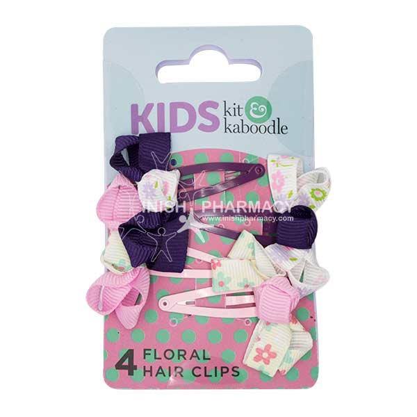 Kit & Kaboodle Floral Hair Grips 4 Pack