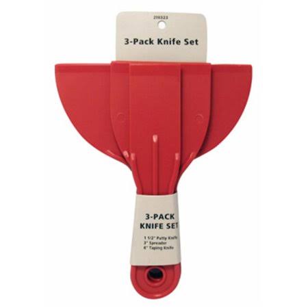 Red Devil 218323 Master Painter Plastic Putty Knife Set - Pack of 3