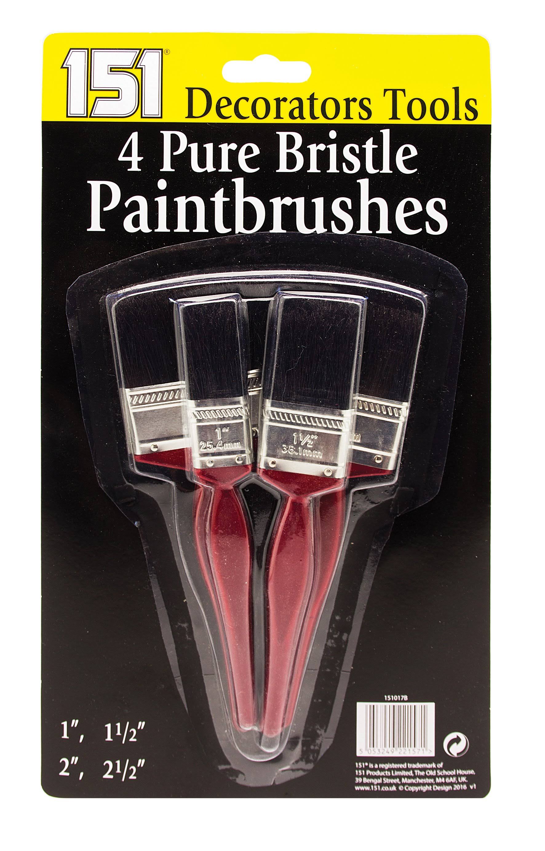 151 Decorators Pure Bristle Paint Brushes Set - 5pcs