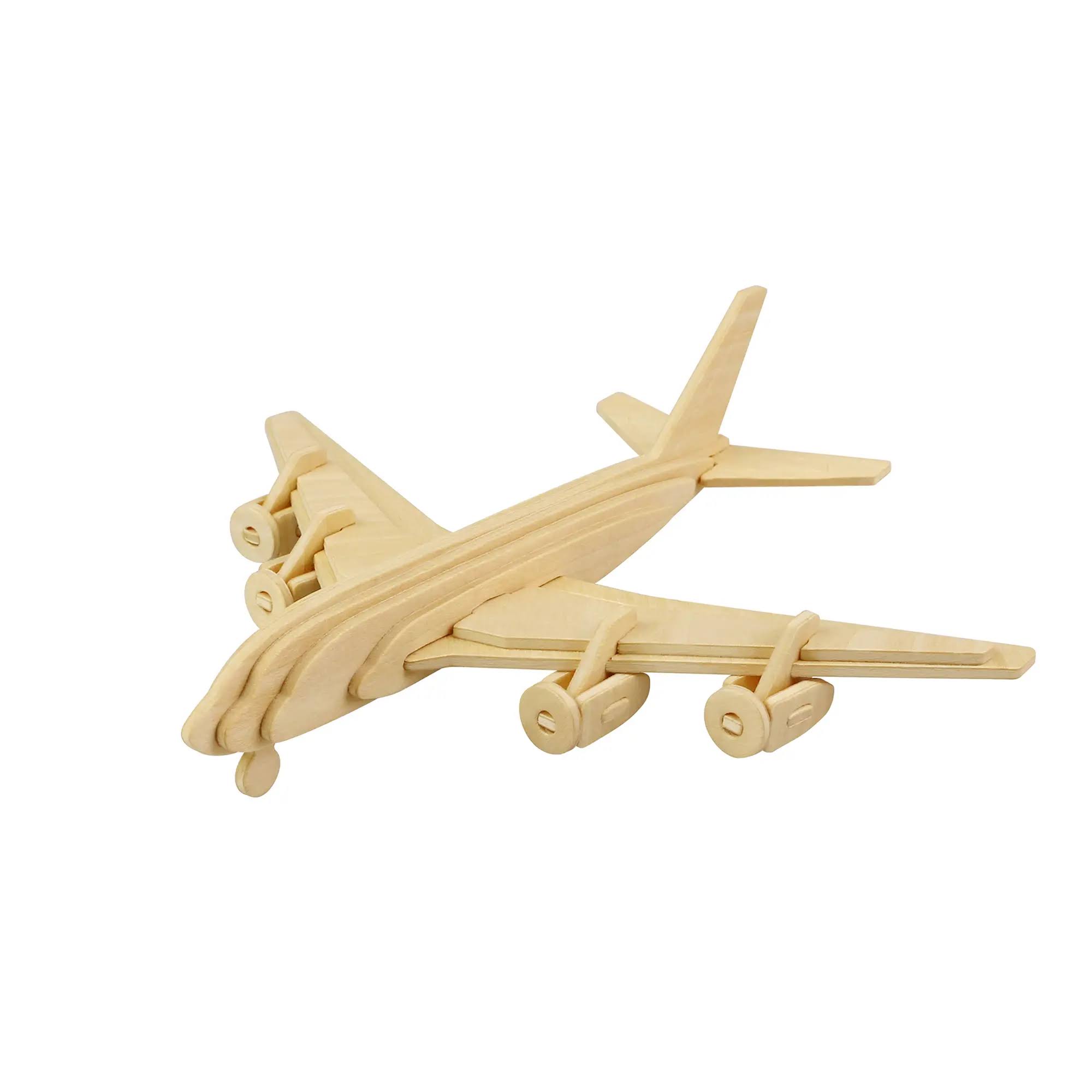 Hands Craft JP270 DIY 3D Wooden Puzzle: Civil Airplane
