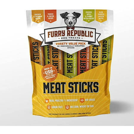 Furry Republic Meat Sticks 24ct Variety Pack