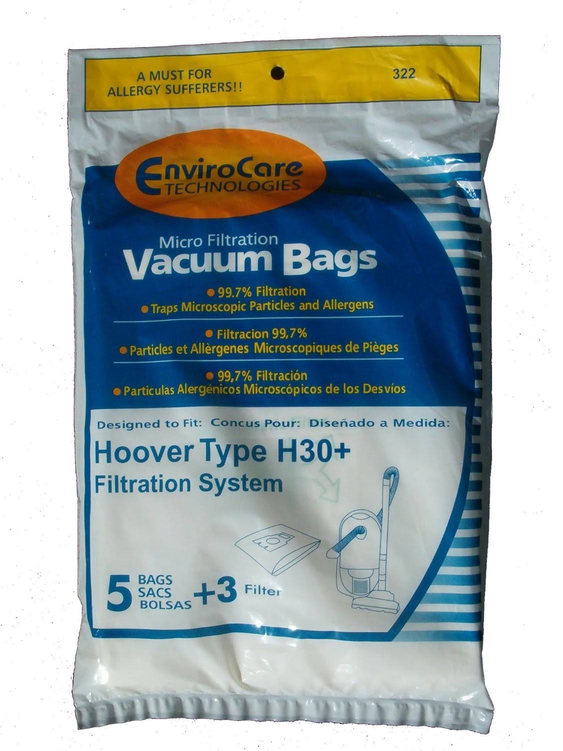 Hoover EnviroCare H30 Vacuum Bags