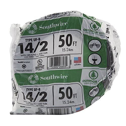Southwire Uf Building Wire - 14/2awg x 50'