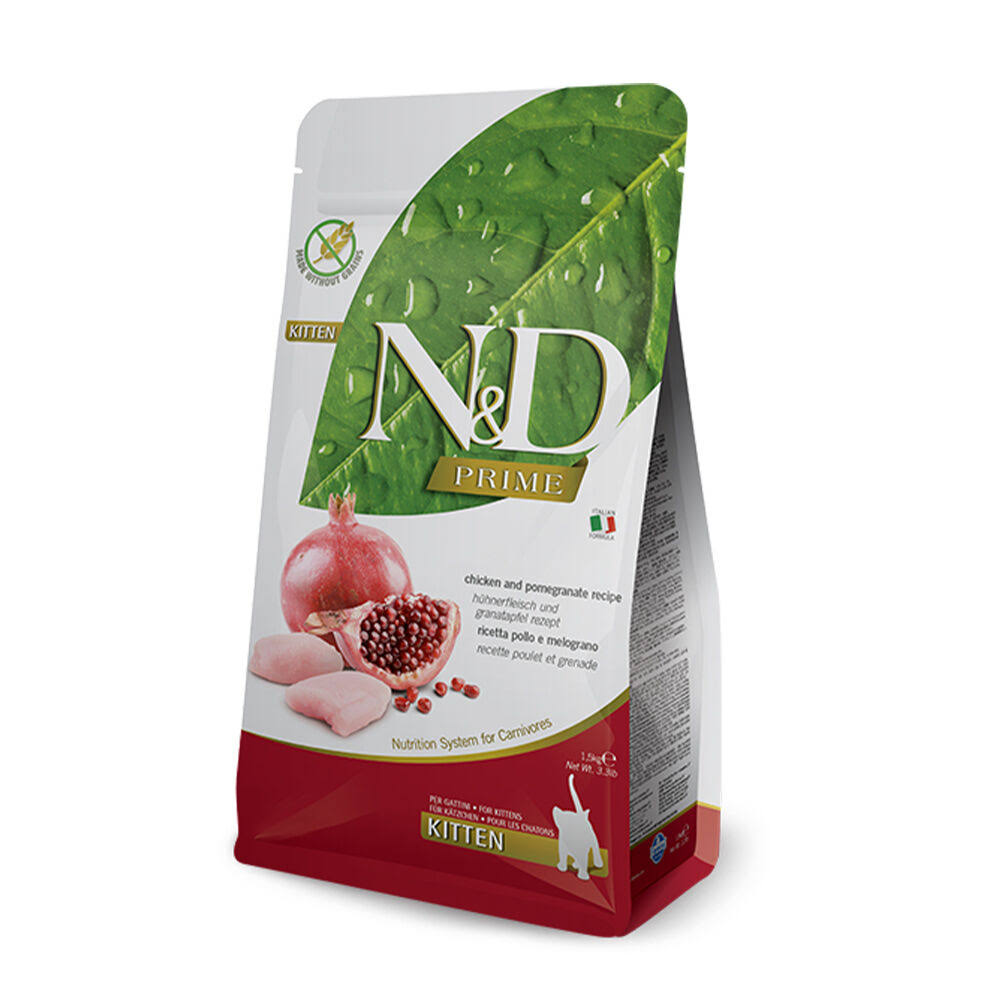 Farmina N&D Kitten Dry Cat Food - Chicken & Pomegranate, 1.5kg