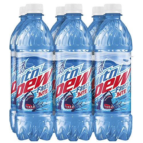New Limited Edition Mountain Dew Frost Bite, 16.9 Fl Oz Bottle, 6 Co