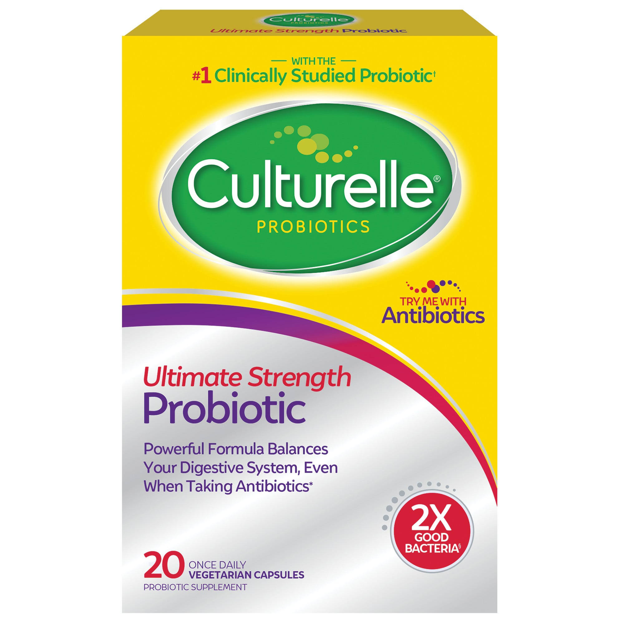 Culturelle Digestive Health Extra Strength Probiotic Capsules - x20