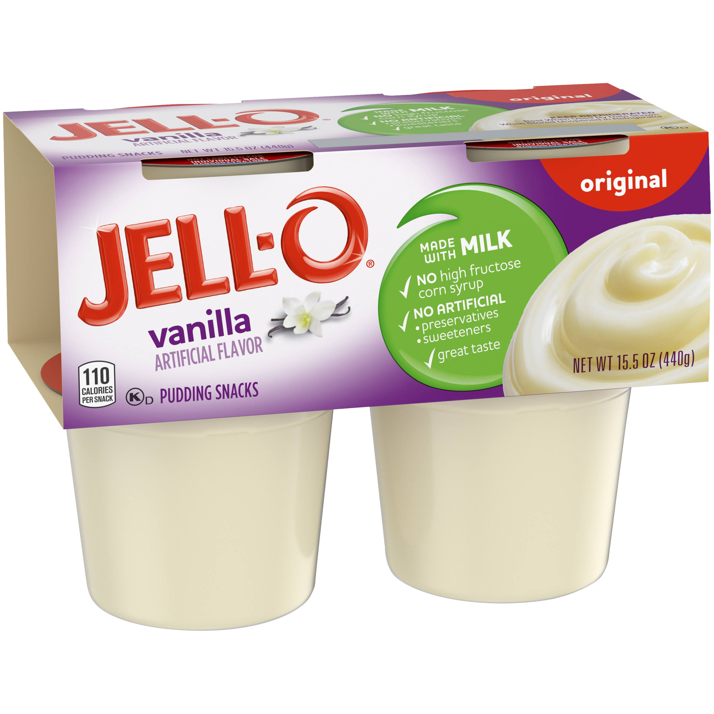 Jell O Ready to Eat Pudding Snacks - 3.875oz, 4ct