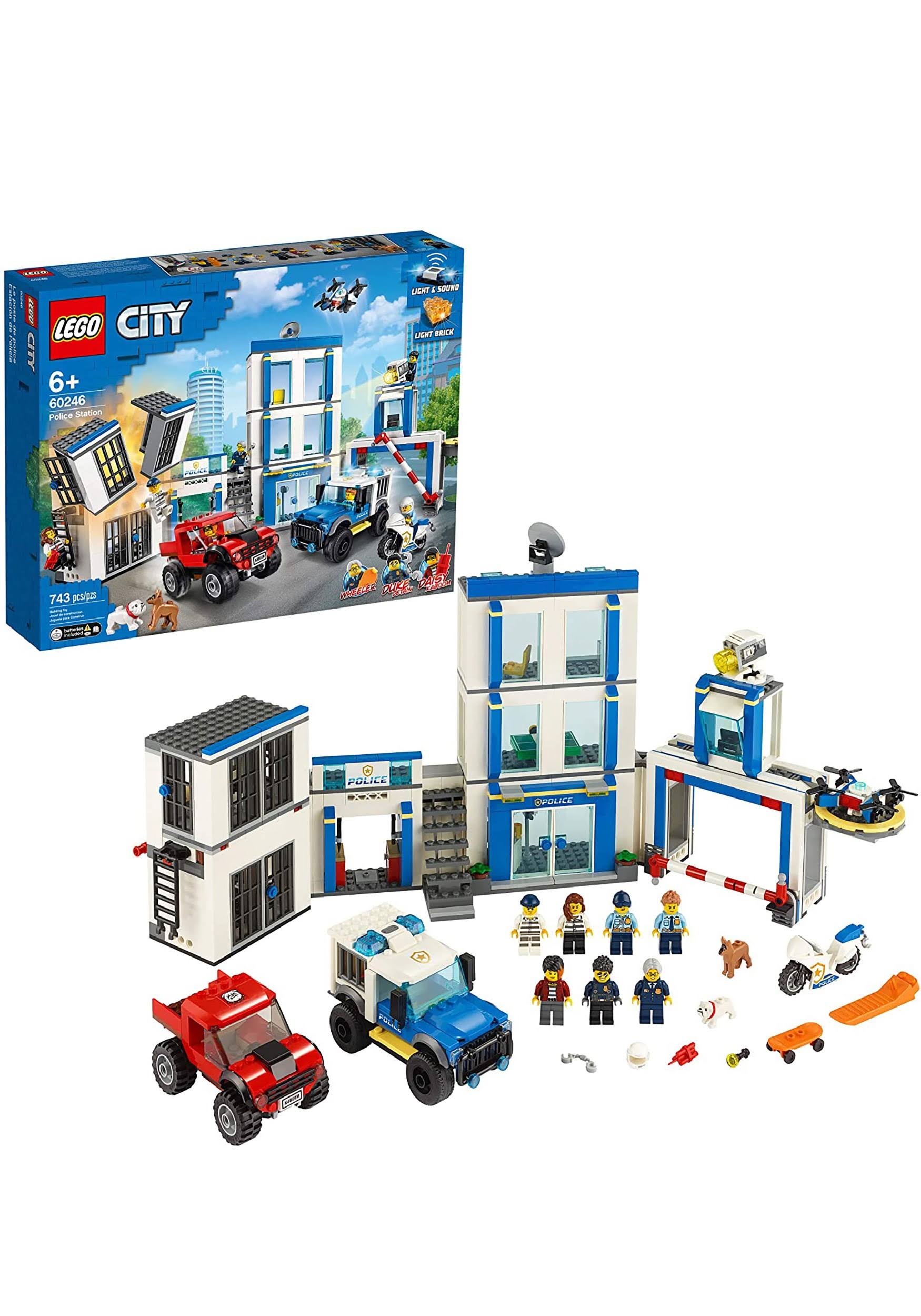 LEGO City Police Station 60246 Police Toy, Fun Building Set for Kids (