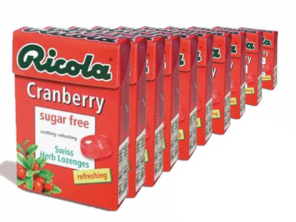 Ricola Sugar Free Herb Drops - Cranberry, 45g