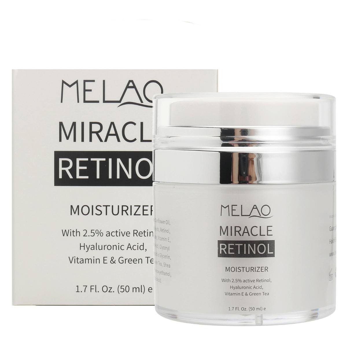 Melao Miracle Retinol Moisturizer Cream 50ml + Free ARGAN OIL 10ml