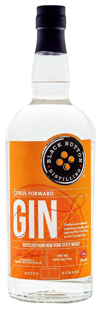 Black Button Gin Citrus Forward 750ml