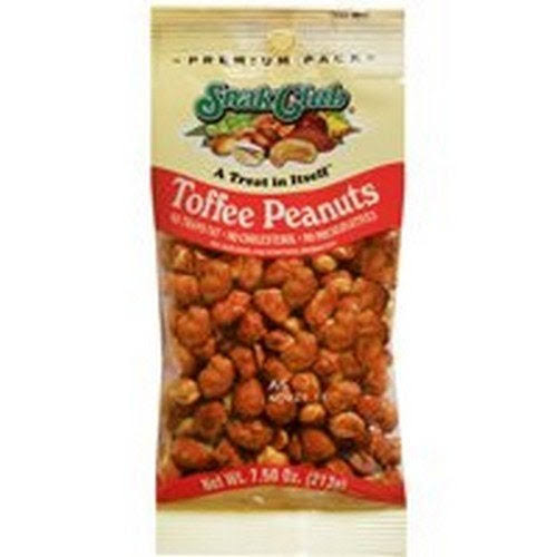 Snak Club Toffee Peanuts - Premium Pack, 7.50oz