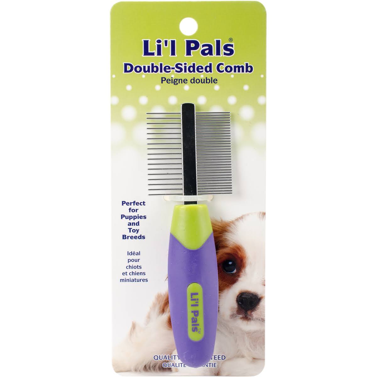 Coastal Pet Products Li'L Pals Double Sided Pet Comb - 7.25"