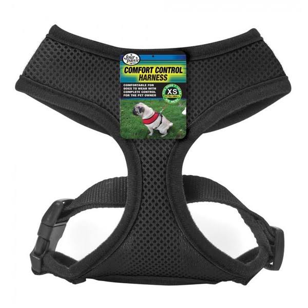 Four Paws Comfort Control Dog Harness - Large, Black