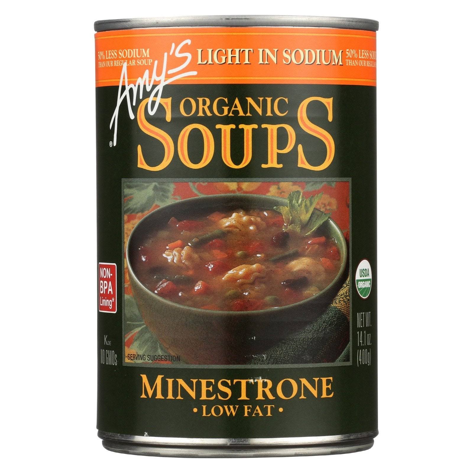 Amy's Organic Low Sodium Minestrone Soup - 14.1 oz