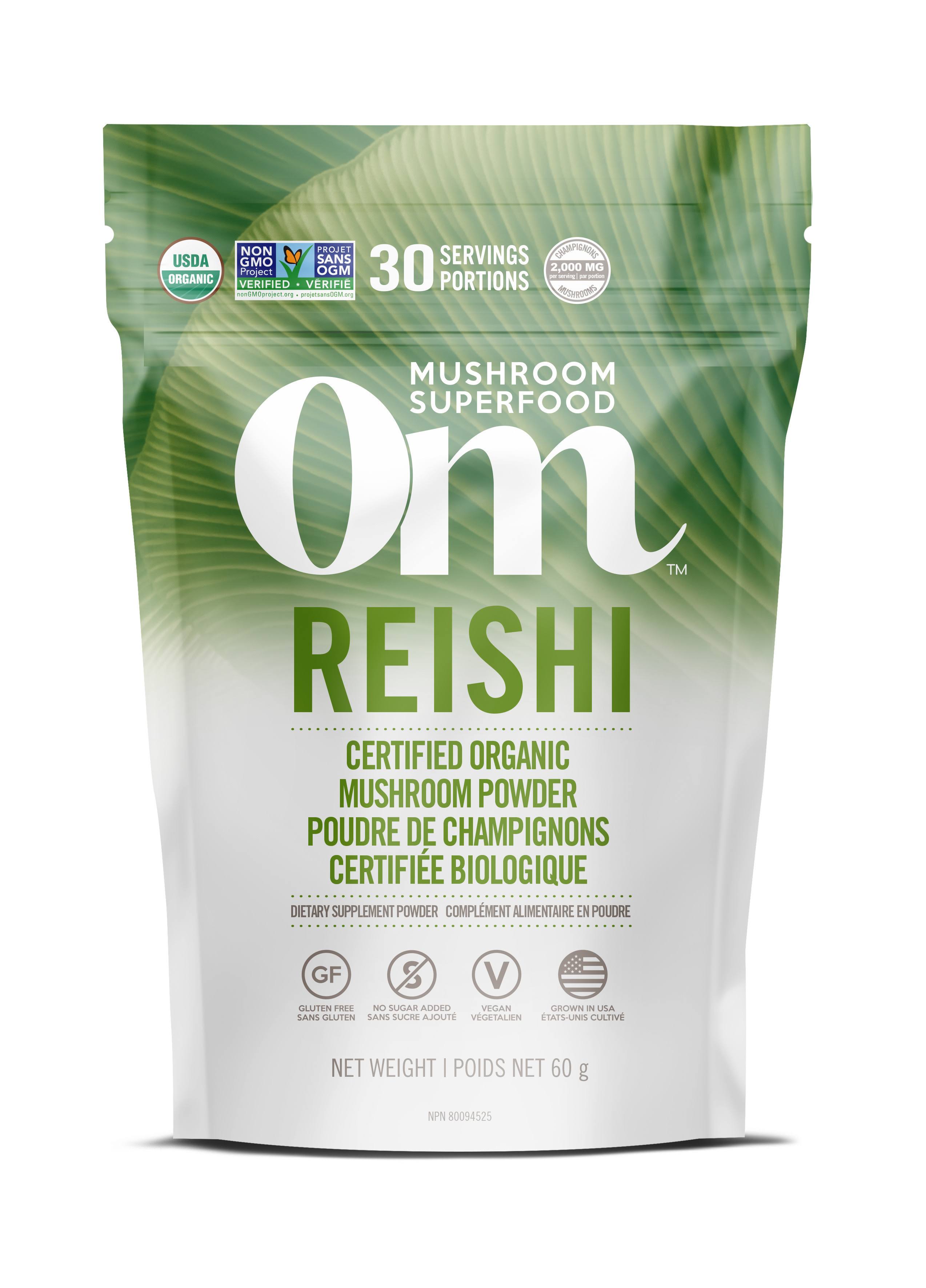 OM MUshroom Reishi Mushroom Superfood Powder 60g