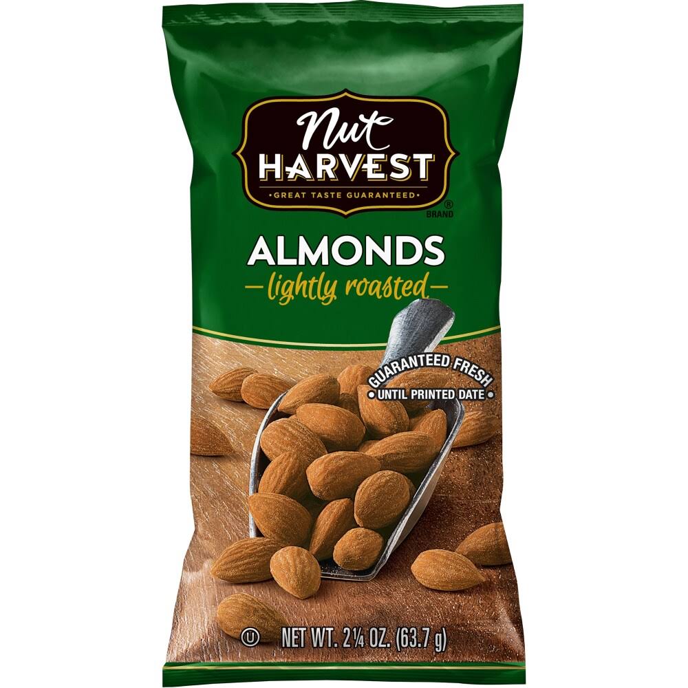 Nut Harvest Almonds, Lightly Roasted - 2.25 oz