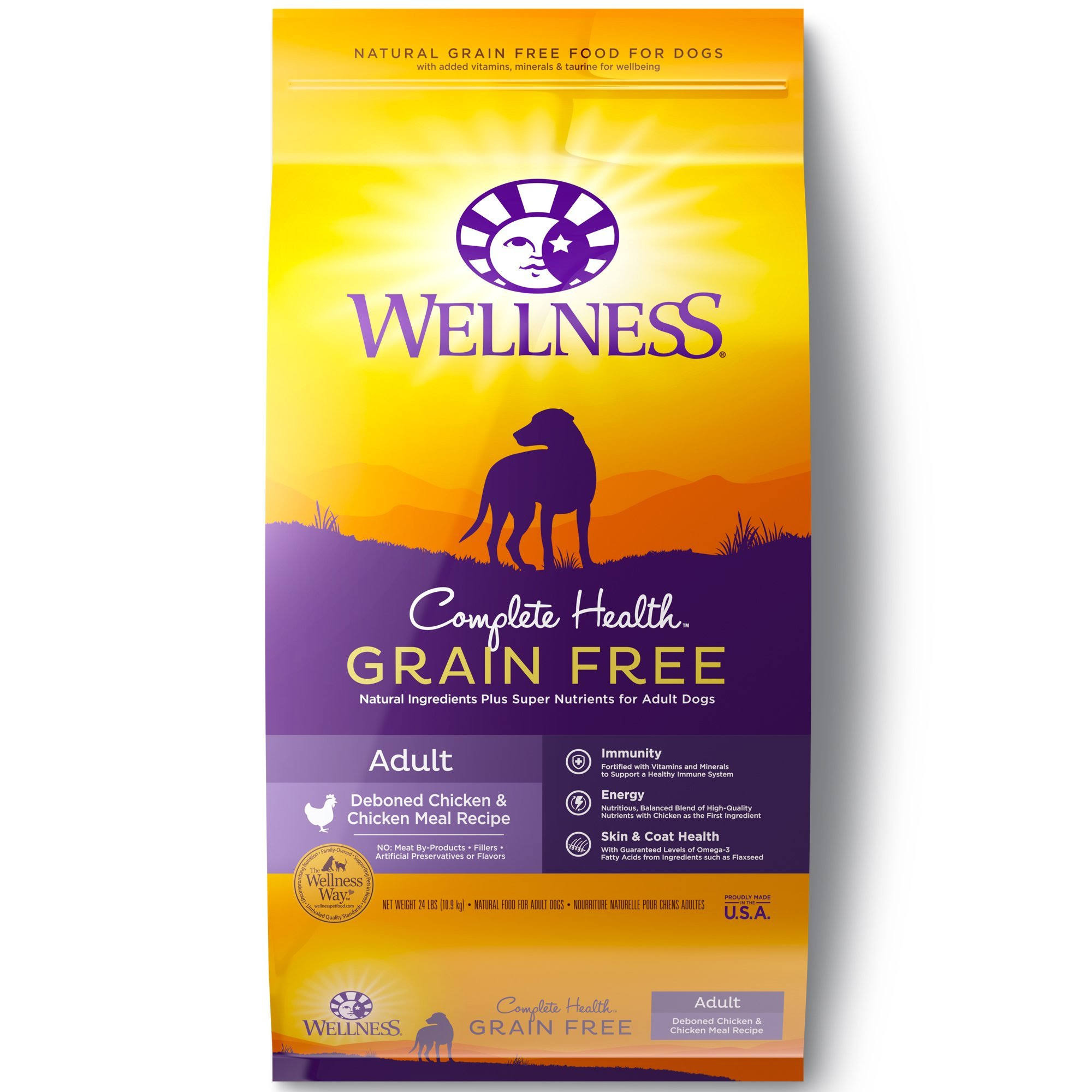 Wellness Complete Health Natural Grain Dry Dog Food Chicken Recipe - 24lbs