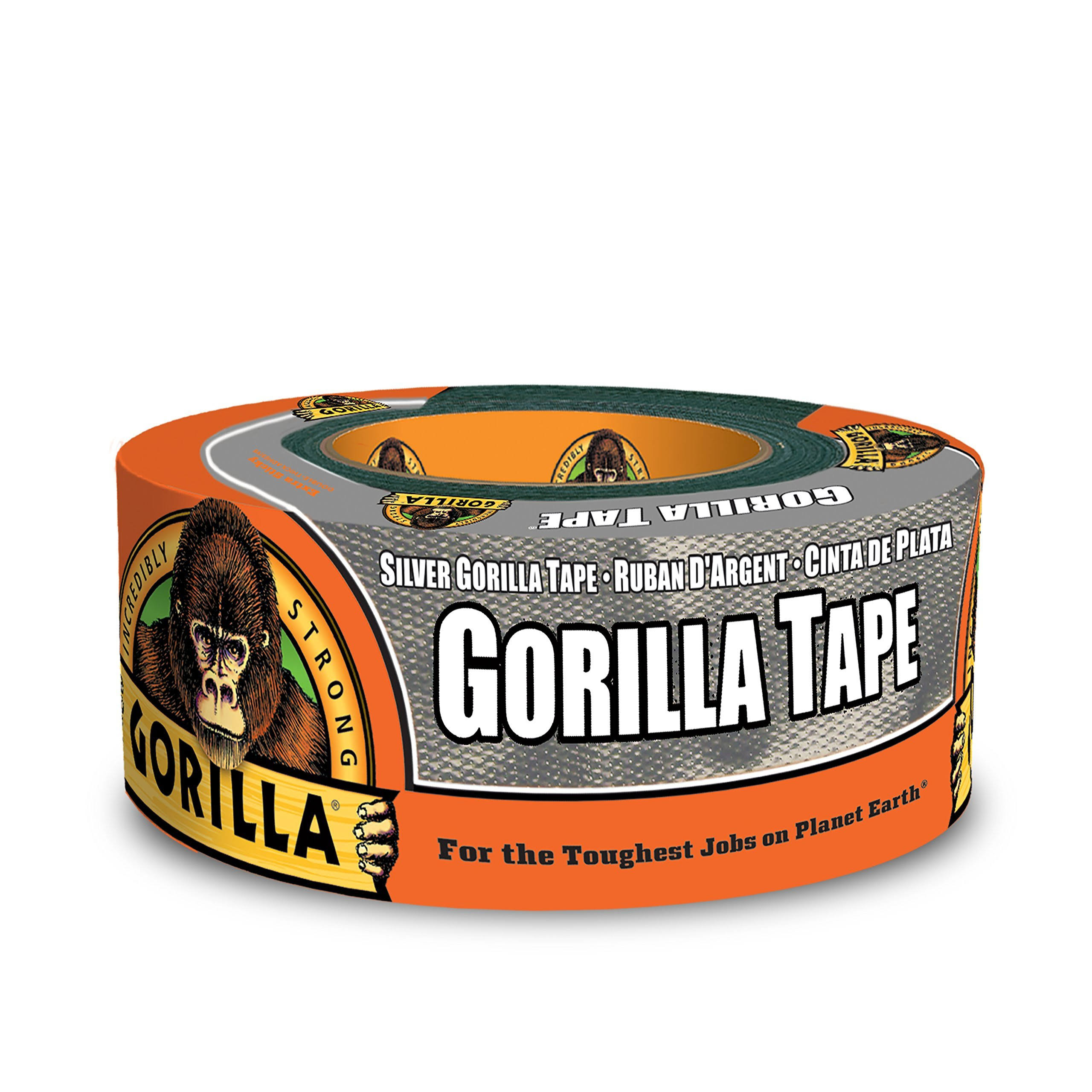 Gorilla Double-thick Adhesive Duct Tape - Silver, 1.88"x12yds