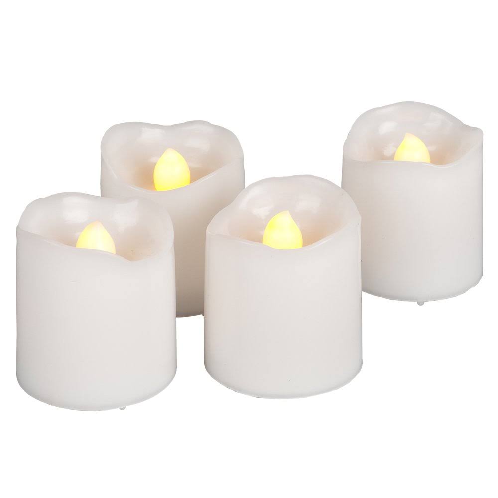 Everlasting Glow Candles, Votives, LED, 4 Pack - 4 candles