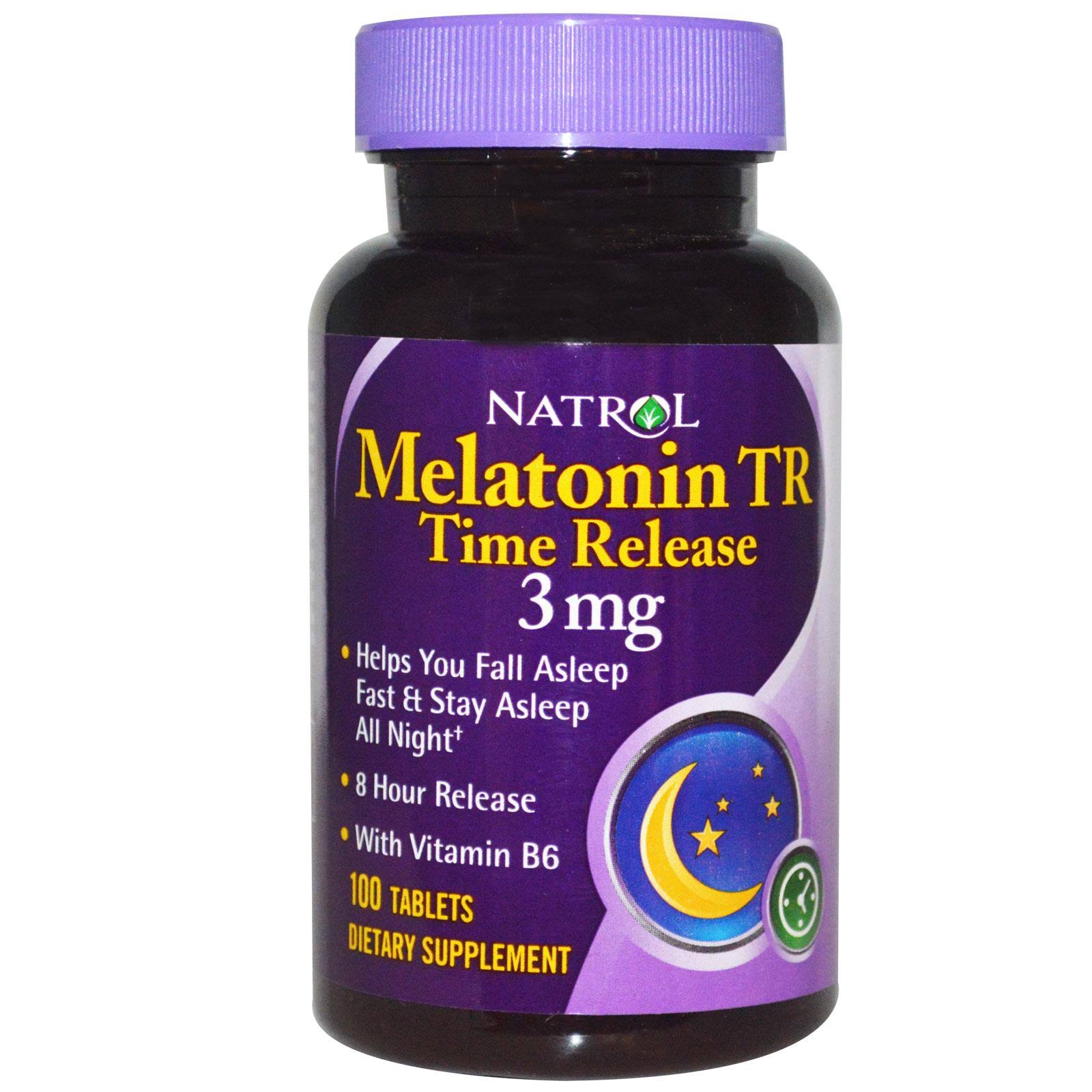 Natrol Melatonin Time Release Dietary Supplement - 3mg, 100 Tablets