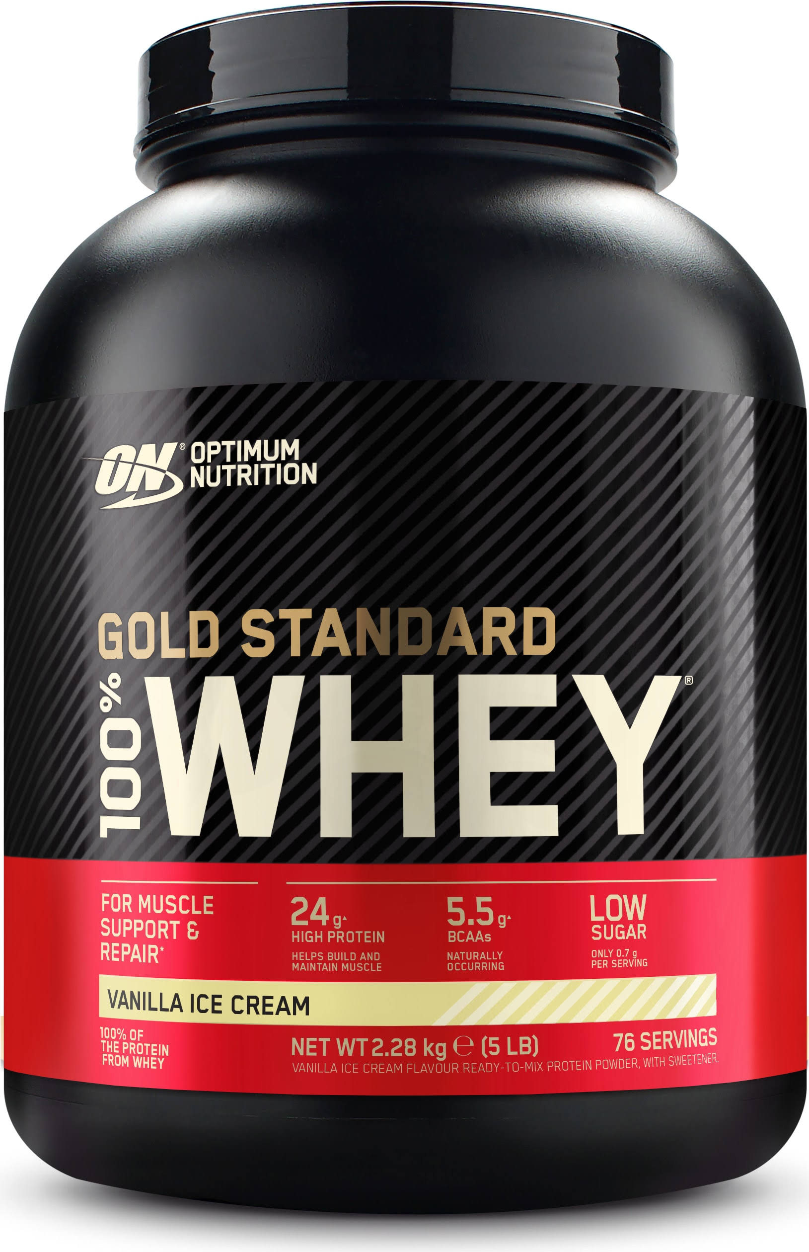 Optimum Nutrition - Gold Standard 100% Whey 2.27kg Vanilla Ice Cream