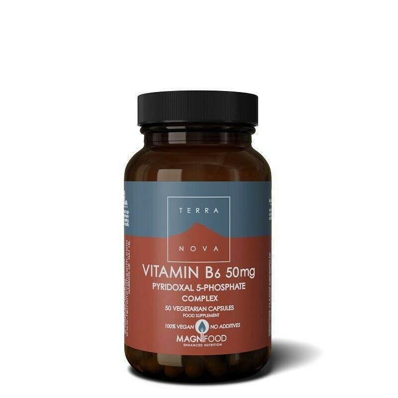 Terranova Vitamin B6 (P5-P) 50mg Complex - 50 Capsules