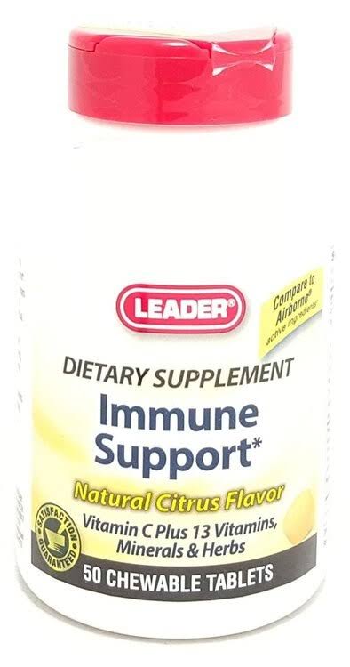 Leader Immune Support Chewable Tablets - Natural Citrus, x50