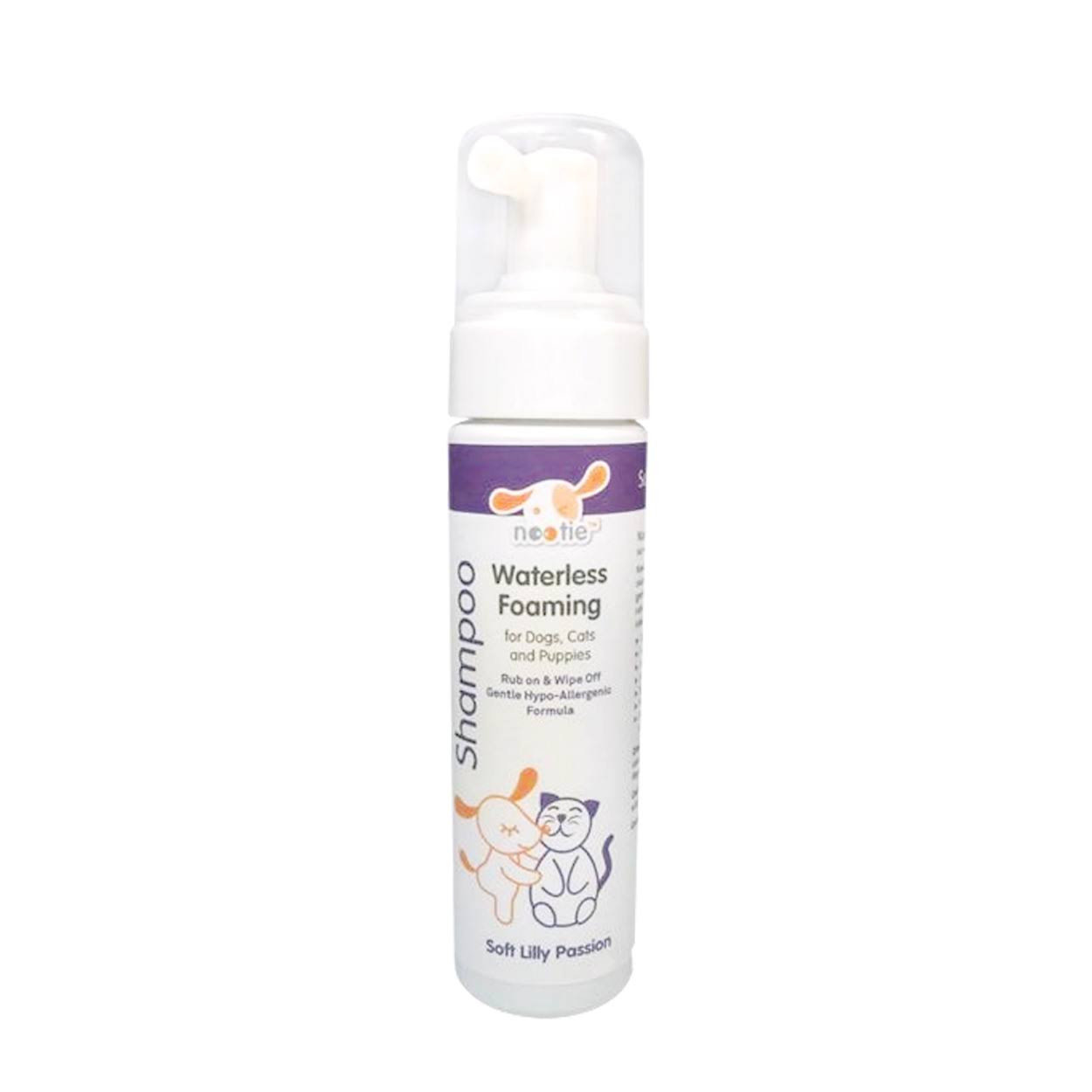 Nootie Foaming Waterless Shampoo for Dogs and Cats - 7oz, Soft Lily Passion