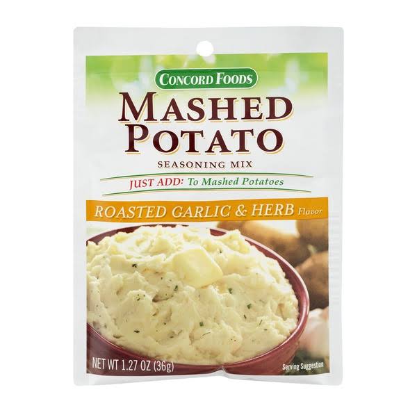 Concord Foods Roasted Garlic & Herb Mashed Potato Seasoning Mix - 1.27 oz box